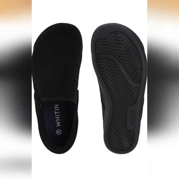 WHITIN Women's Wide Barefoot Shoes | Elastic V-Detail Classic Slip-On - Picture 2 of 10